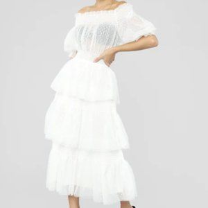 Don't Kiss And Tell Dress - Ivory